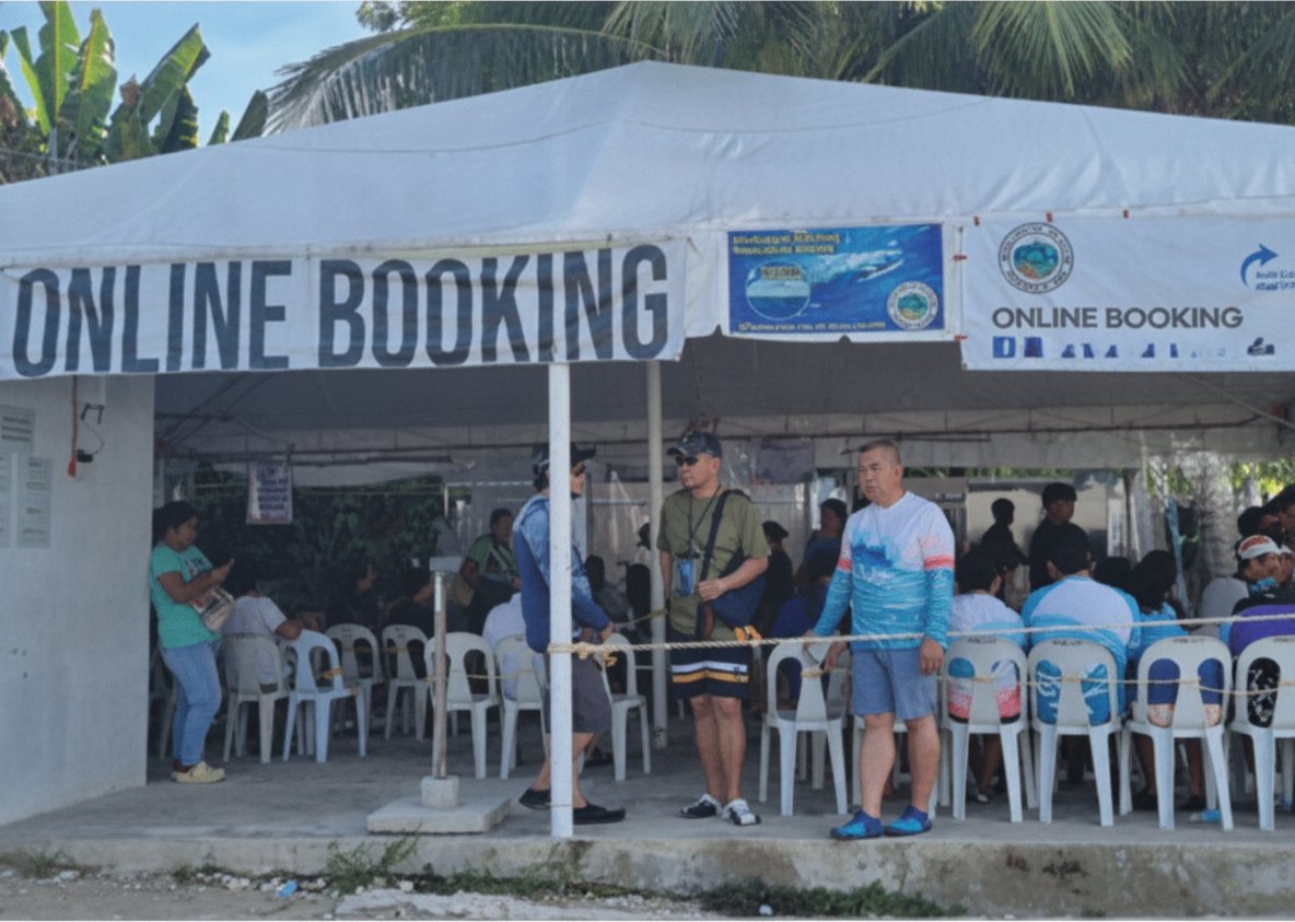 Dedicated Online Booking area at Oslob